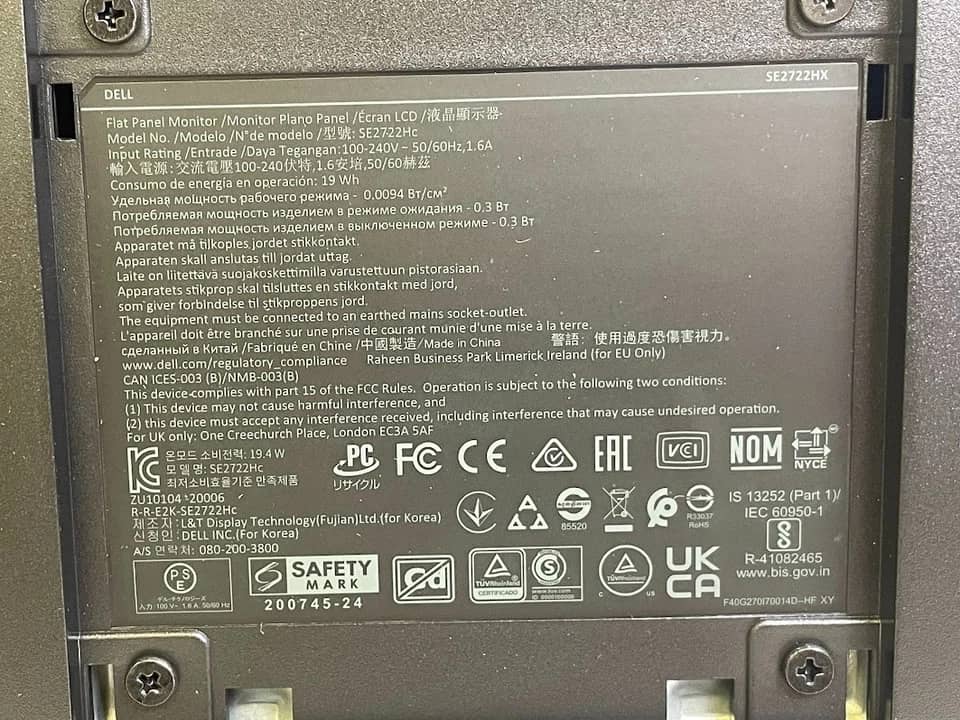 Dell SE2722HX Monitors