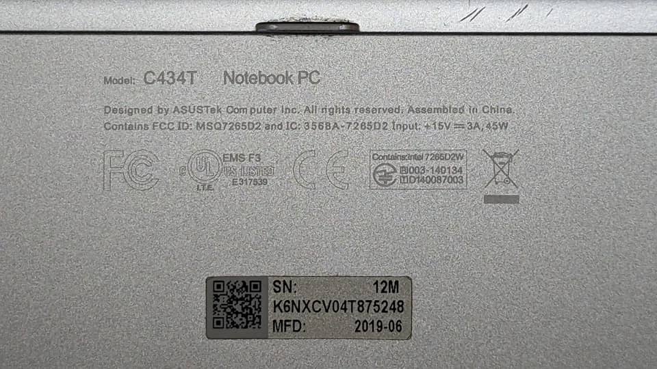 ASUS Chromebook C434 Computers