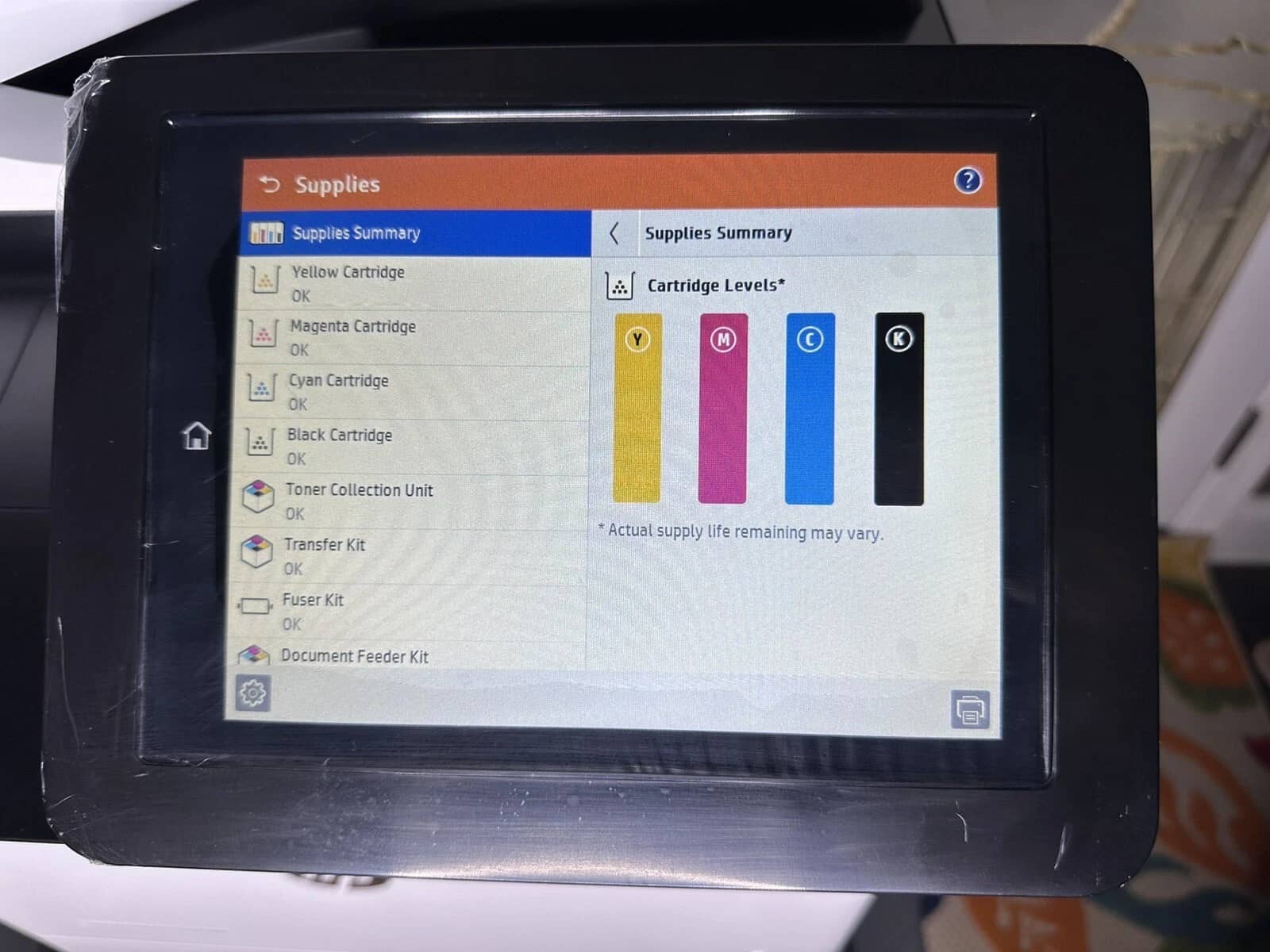 HP Color LaserJet Enterpirse MFP M681dh Printers Used - Good
