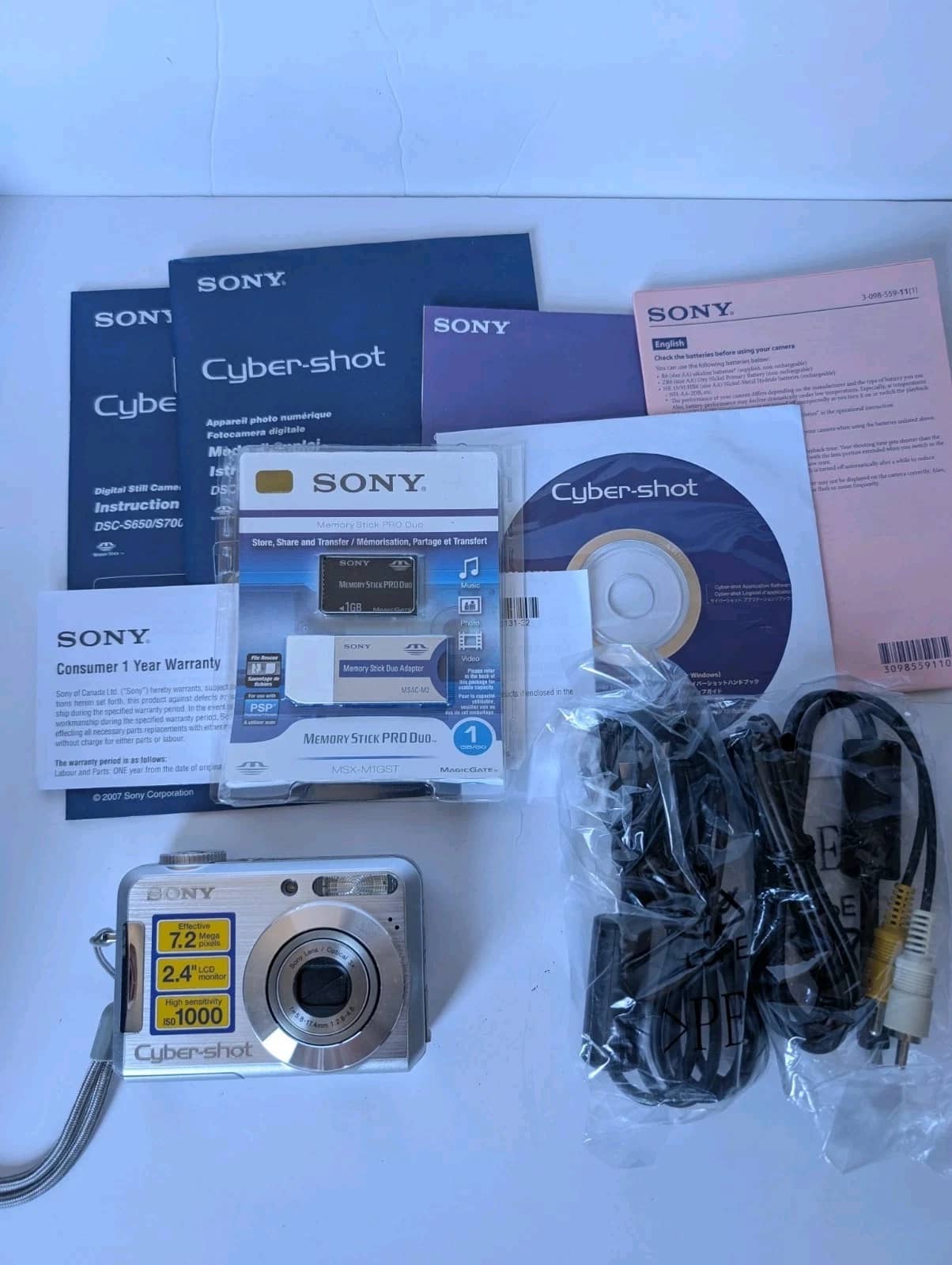 Sony Cyber-shot DSC-S700 Digital Cameras Silver New Body Only