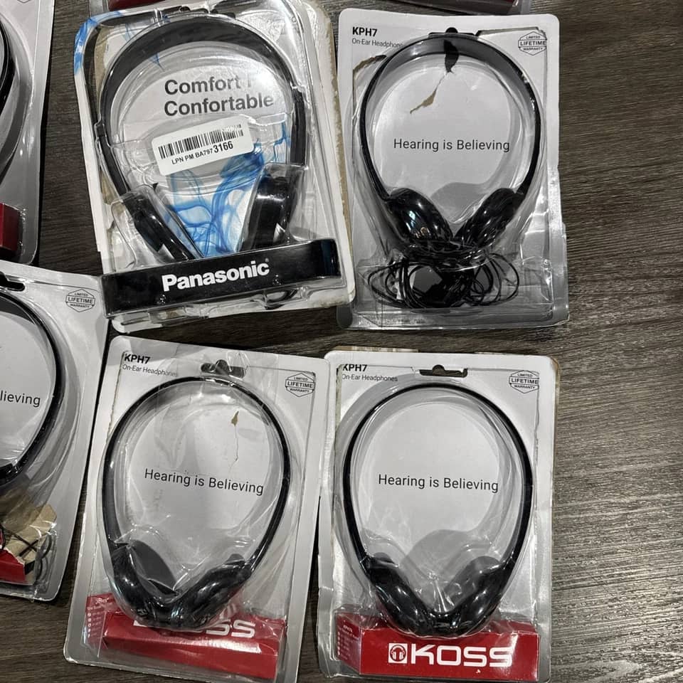 Koss KPH7 Headphones & Earbuds Black New