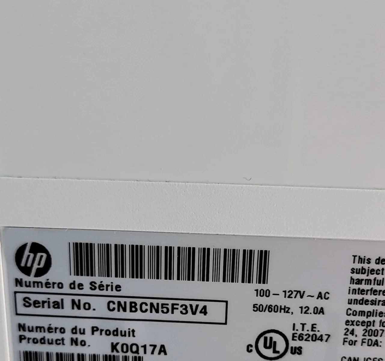 HP K0Q18A Printers Used - Good