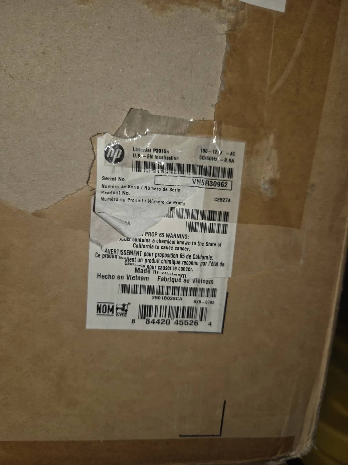 HP LaserJet Enterprise P3015n Printers New