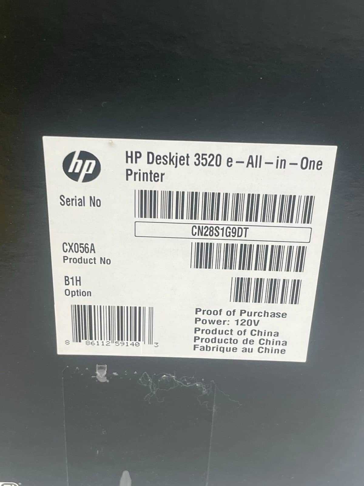 HP Deskjet 3520 Printers Open-Box Excellent