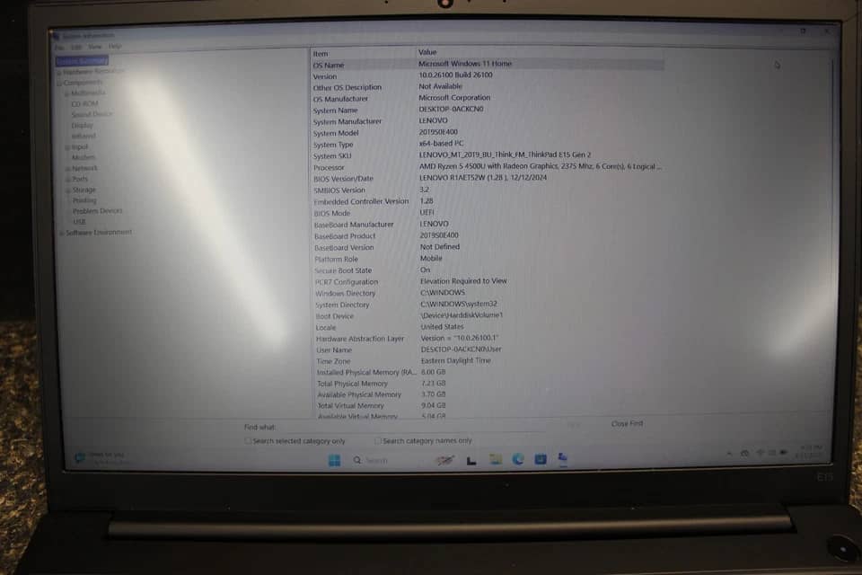 Lenovo ThinkPad E15 Computers