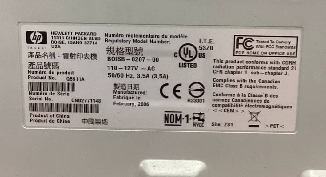 HP Q5911A Printers For parts or not working