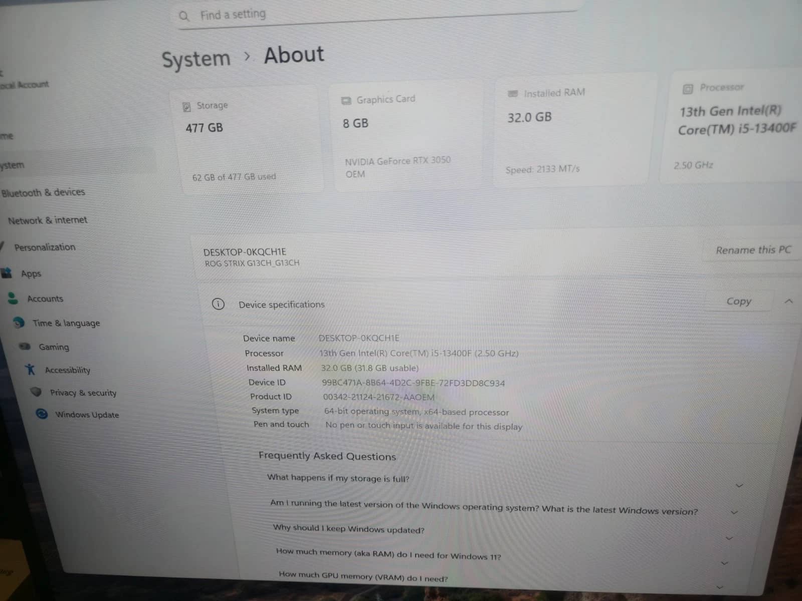 ASUS ROG Computers New