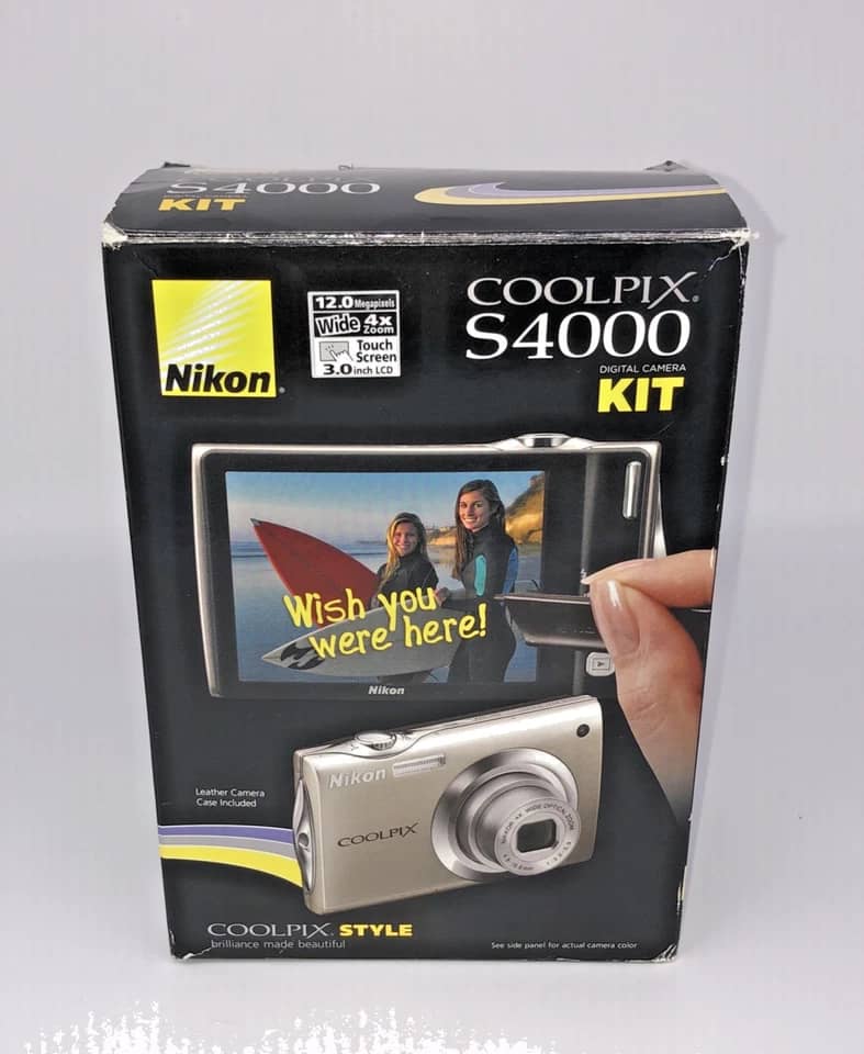 Nikon COOLPIX S4000 Digital Cameras Black New Body Only