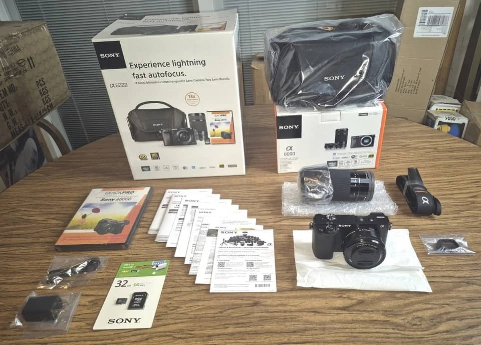 Sony Alpha 6000 Digital Cameras Black New Body Only