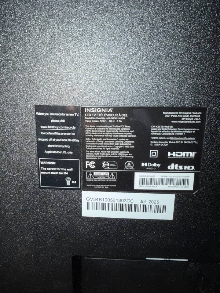 Insignia F401NA26 TVs
