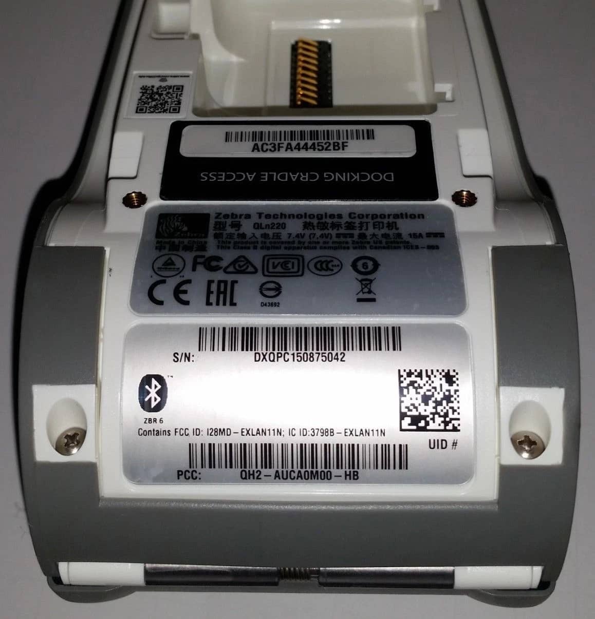 Zebra QH2-AUCA0M00-HB Printers Used - Good