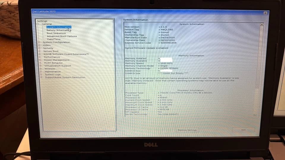 Dell Latitude 3570 Computers