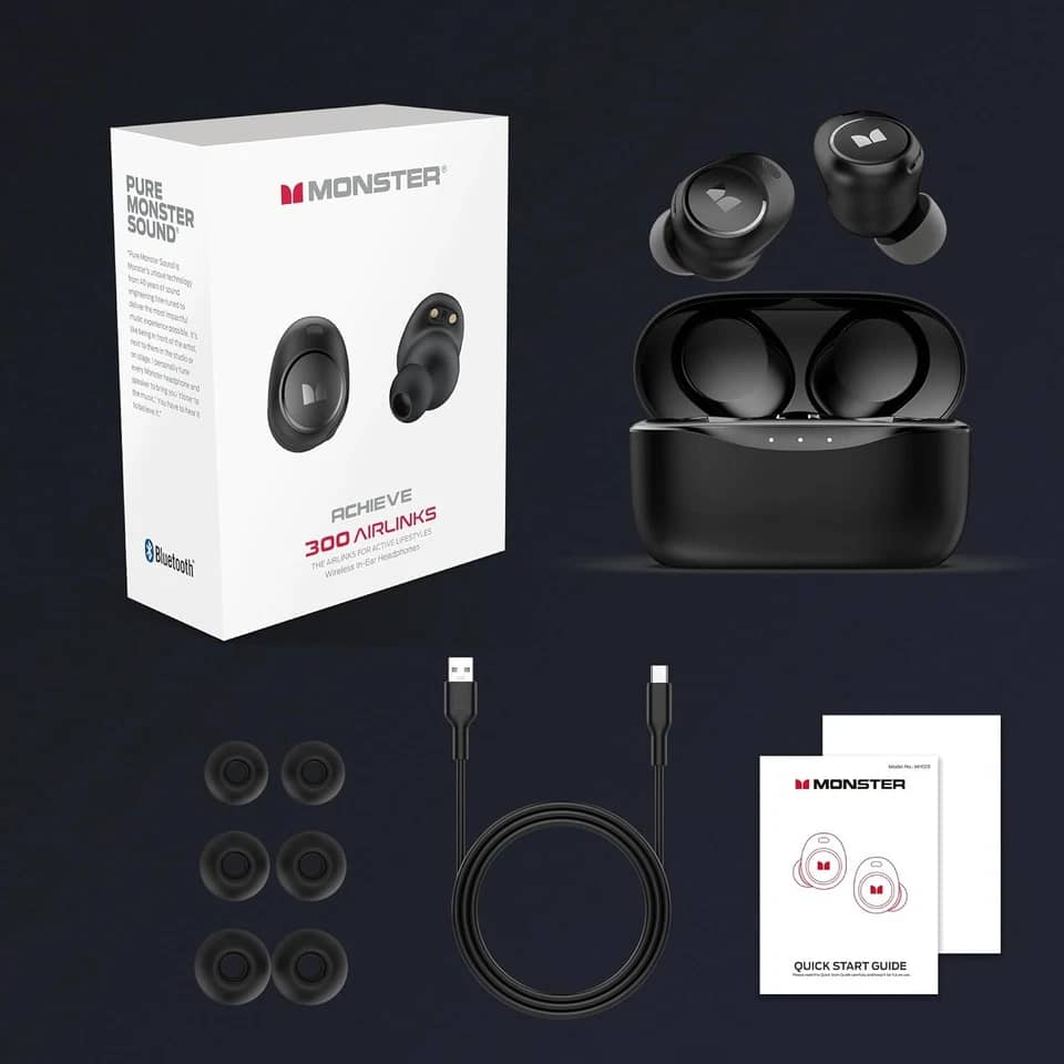 Monster MH12005 Headphones & Earbuds Black New