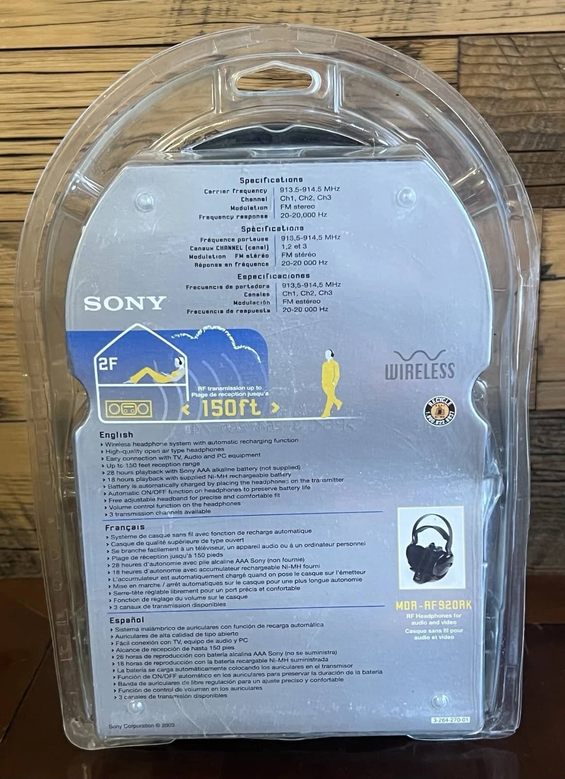 Sony mdr-rf920ak Headphones & Earbuds Black New
