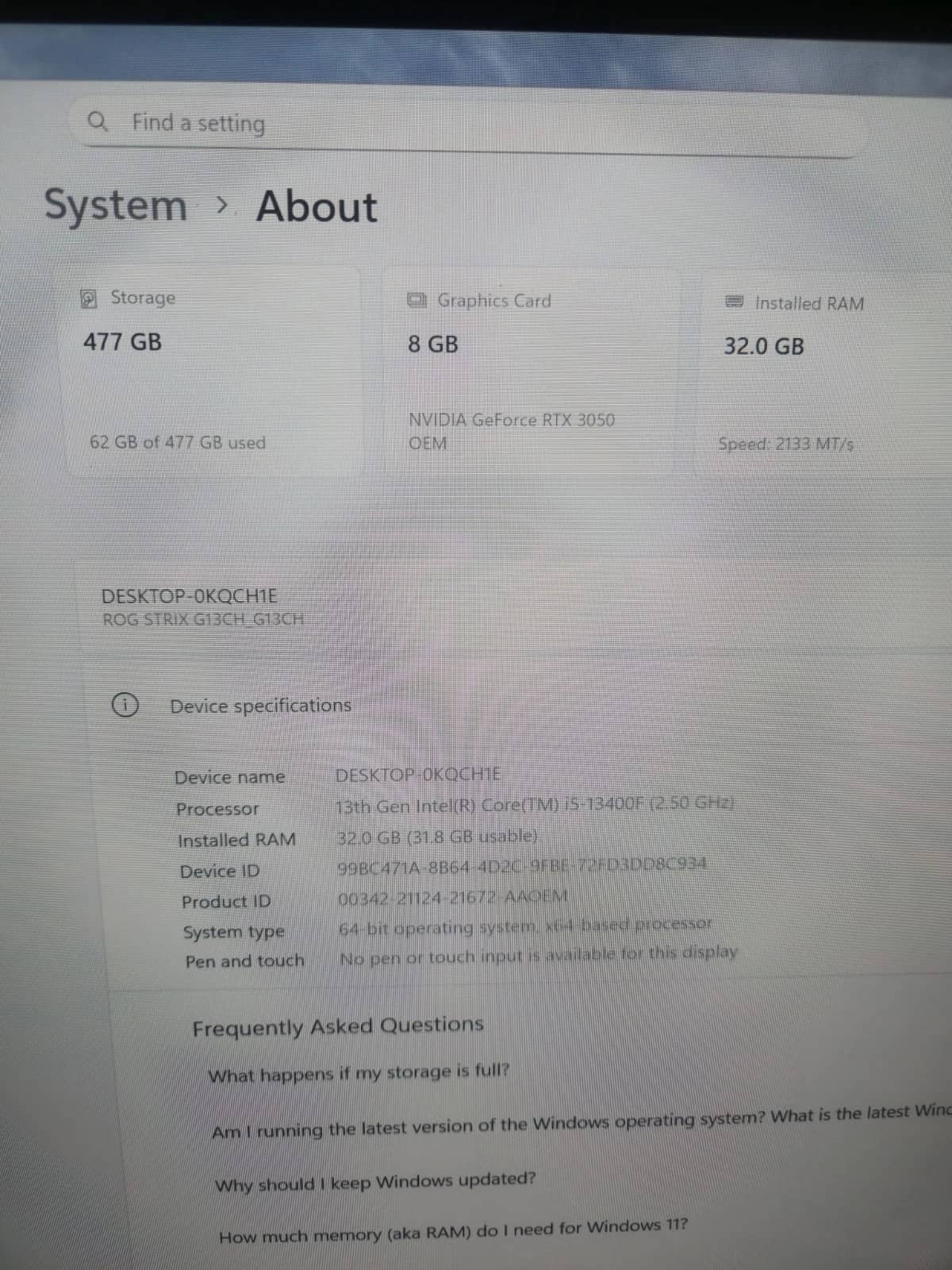 ASUS ROG Computers New