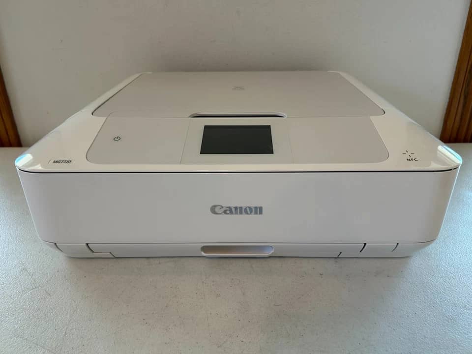 Canon PIXMA MG7720 White Wireless Printers New