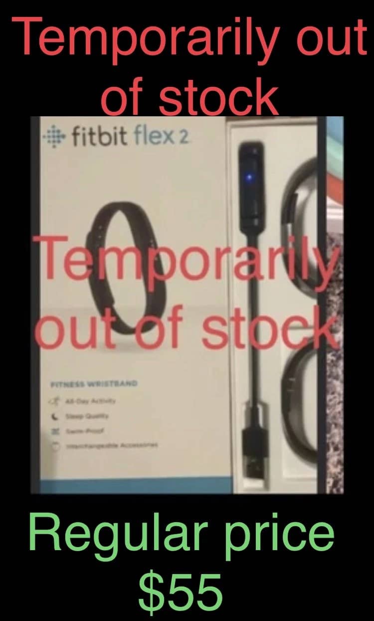 Fitbit Fitbit Flex 2 Smartwatches Black 18mm New