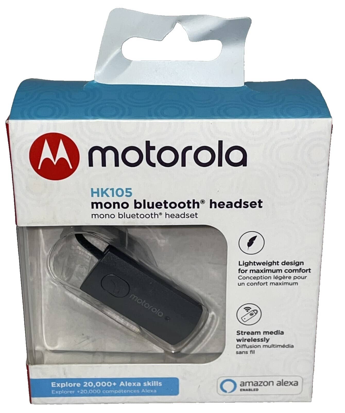 Motorola HX550 Headphones & Earbuds Black Open-Box Excellent