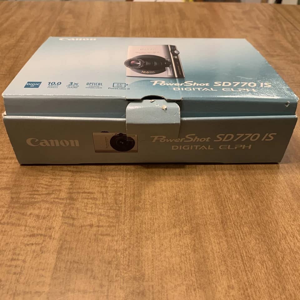 Canon PowerShot SD770 IS Digital Cameras Silver Used - Like New Body Only