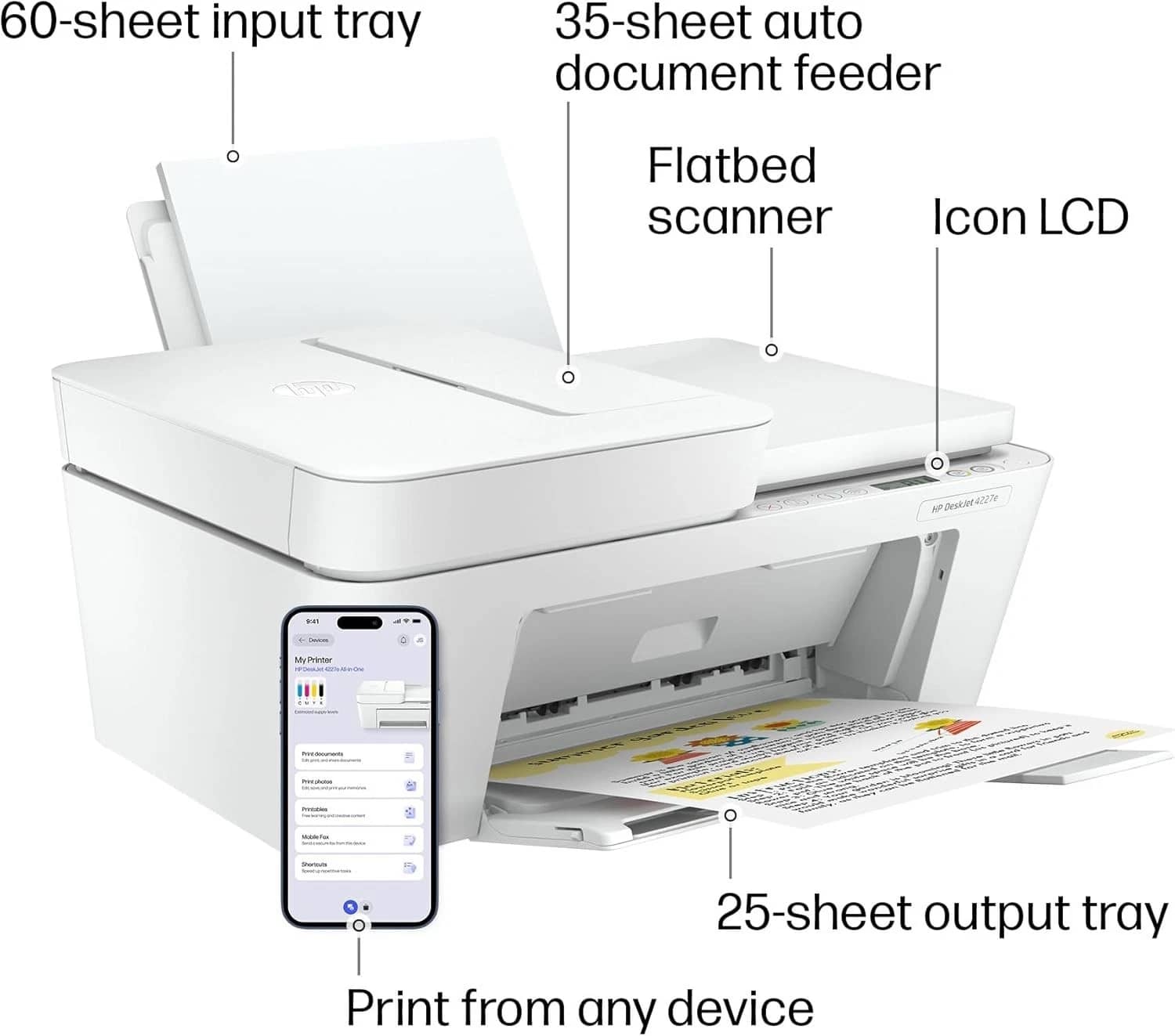 HP DeskJet 4227e Printers New