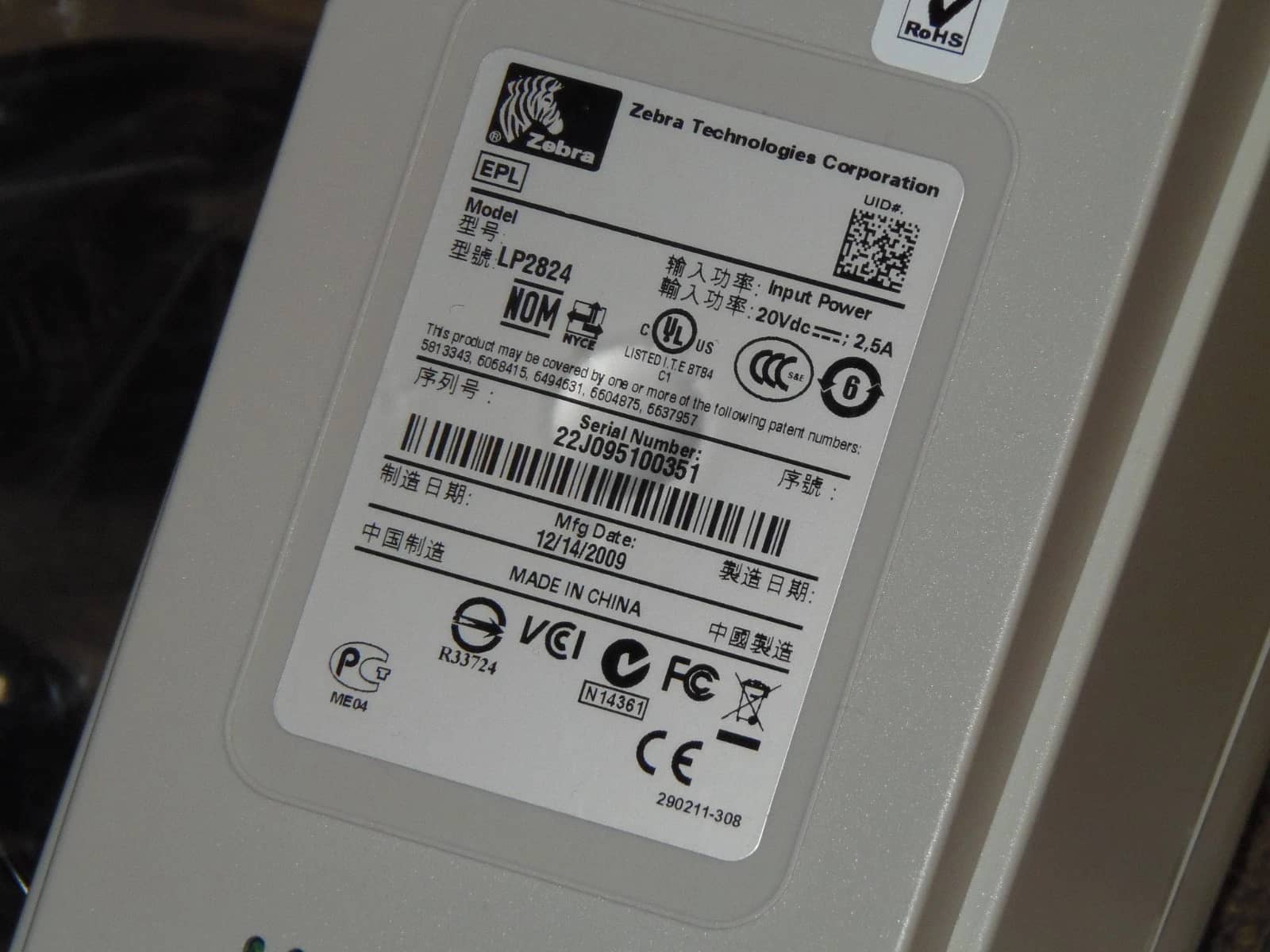 Zebra lp2844 Printers New