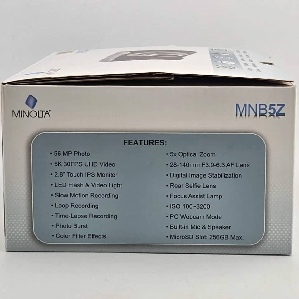 Minolta MNB5Z Digital Cameras White New Body Only