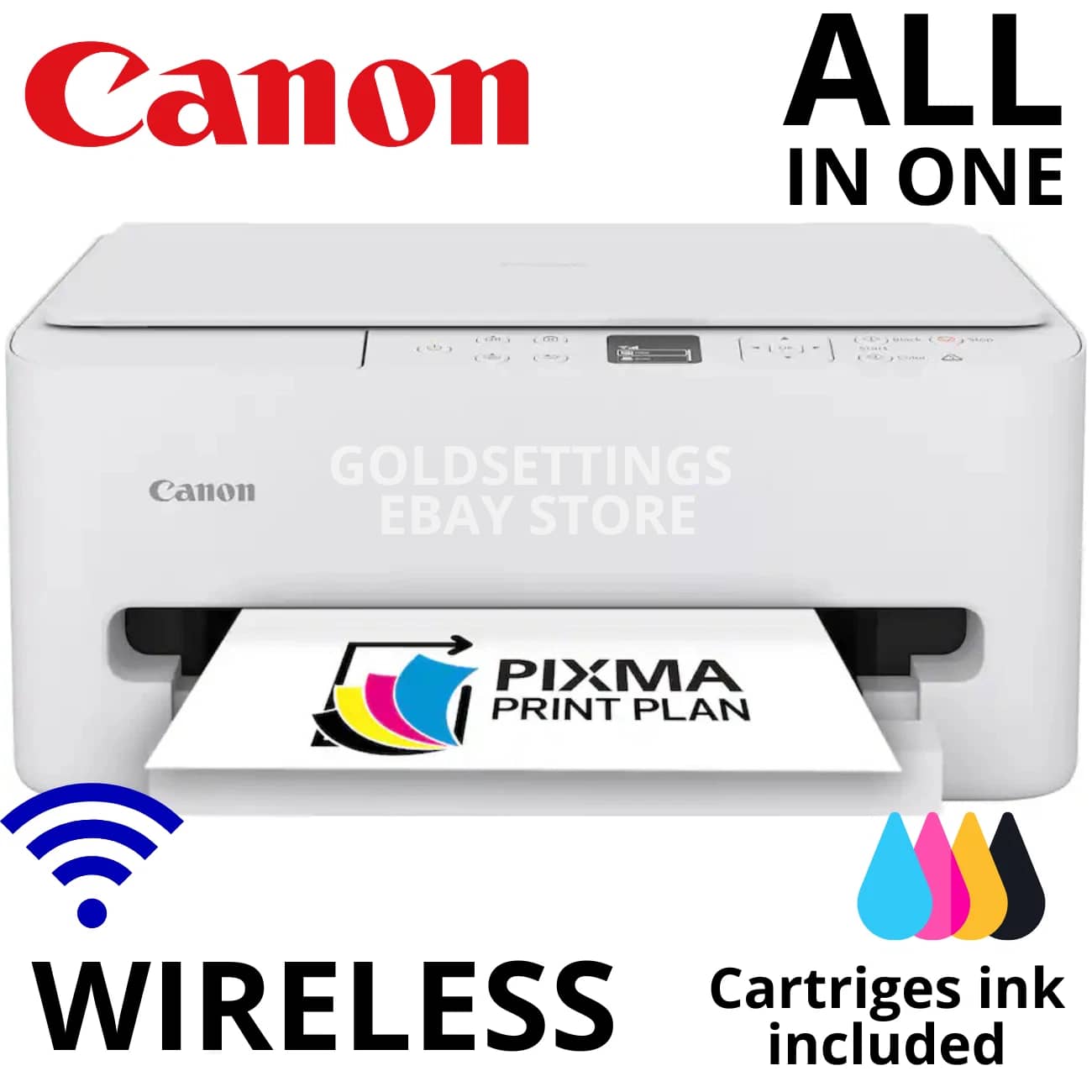 Canon Wireless All In One Mobile Printer/Copy/Scan Printers New