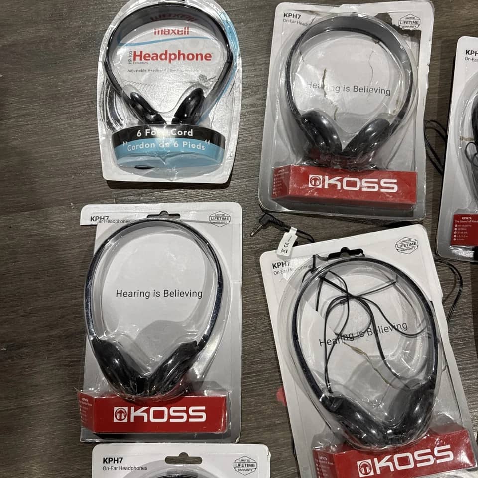 Koss KPH7 Headphones & Earbuds Black New