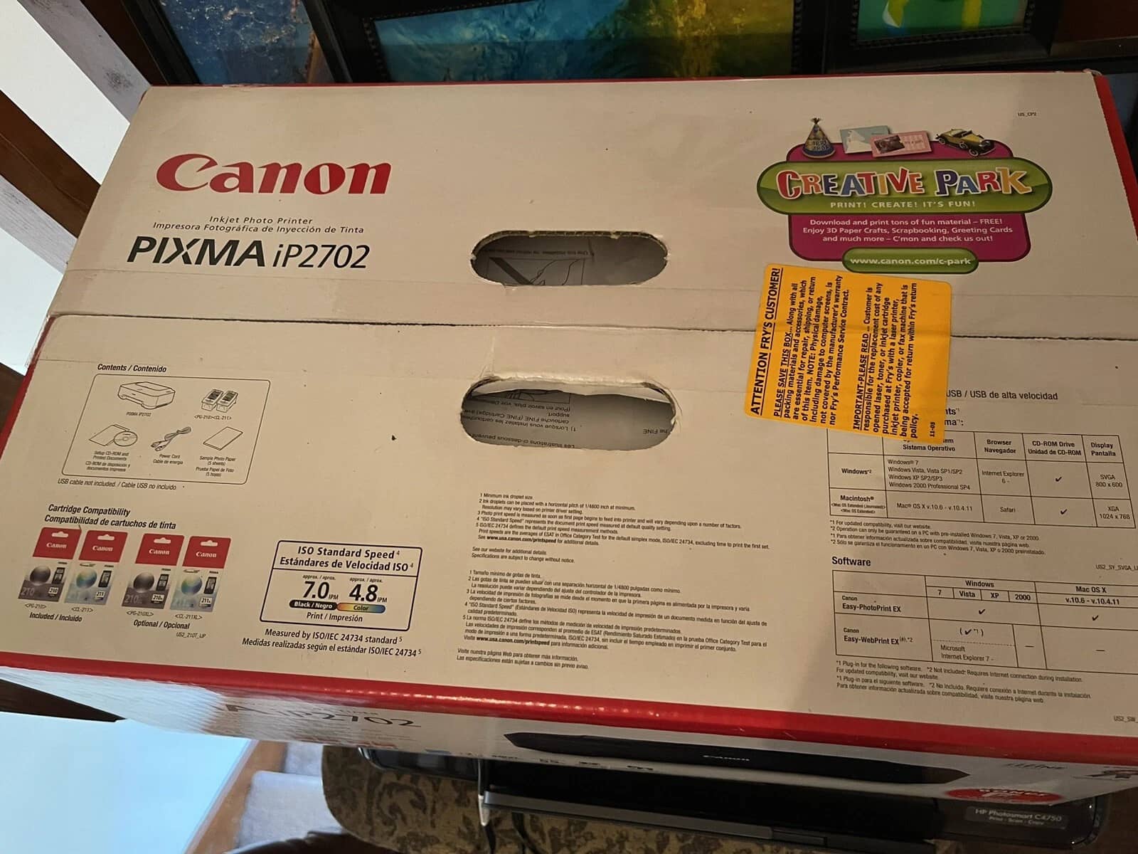 Canon PIXMA iP2702 Printers New