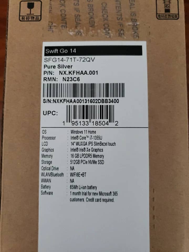 Acer Swift Go 14 Computers