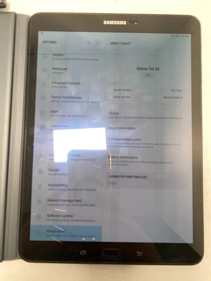 Samsung Galaxy Tab S3 Tablets