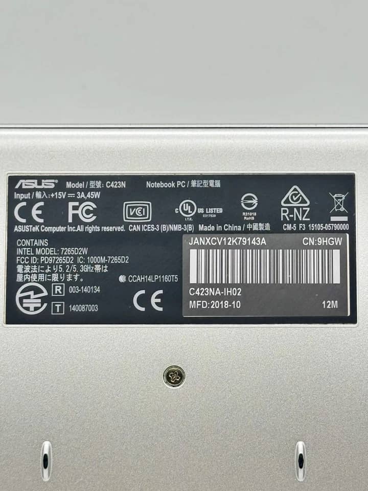 ASUS Chromebook C423NA Computers
