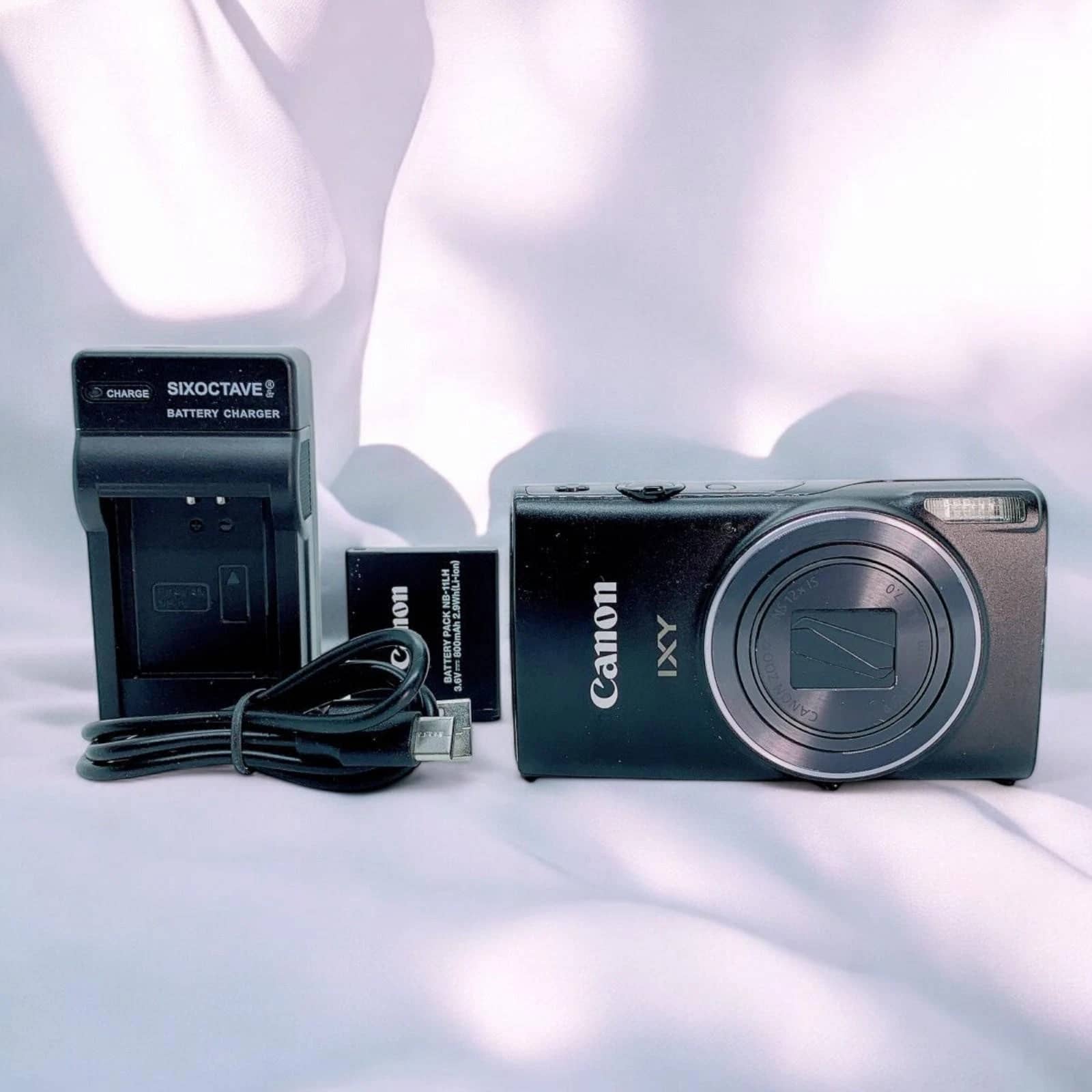 Canon PowerShot ELPH 350 HS Digital Cameras Black Used - Good Body Only