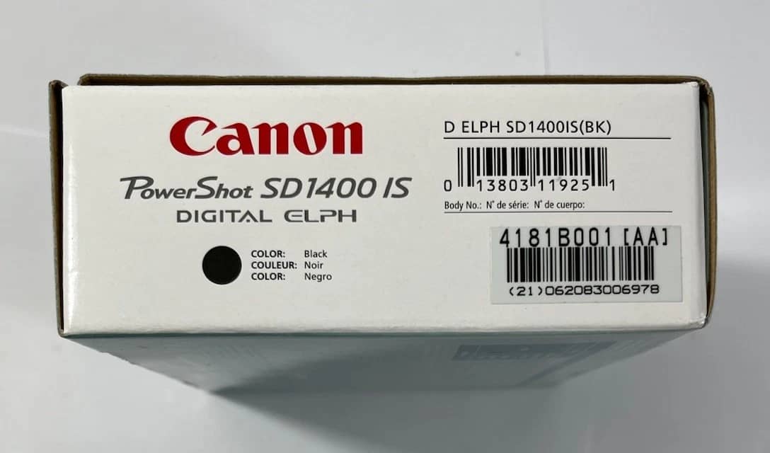 Canon PowerShot SD1400 IS Digital Cameras Silver New Body Only