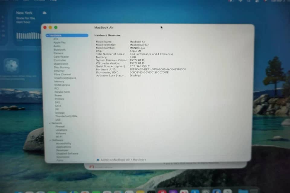 Apple MacBook Air M1 Computers 256GB 8GB Refurbished - Excellent