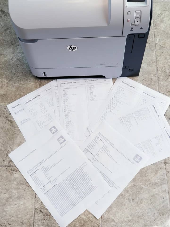 HP LaserJet Enterprise 600 M601DN Printers Used - Good