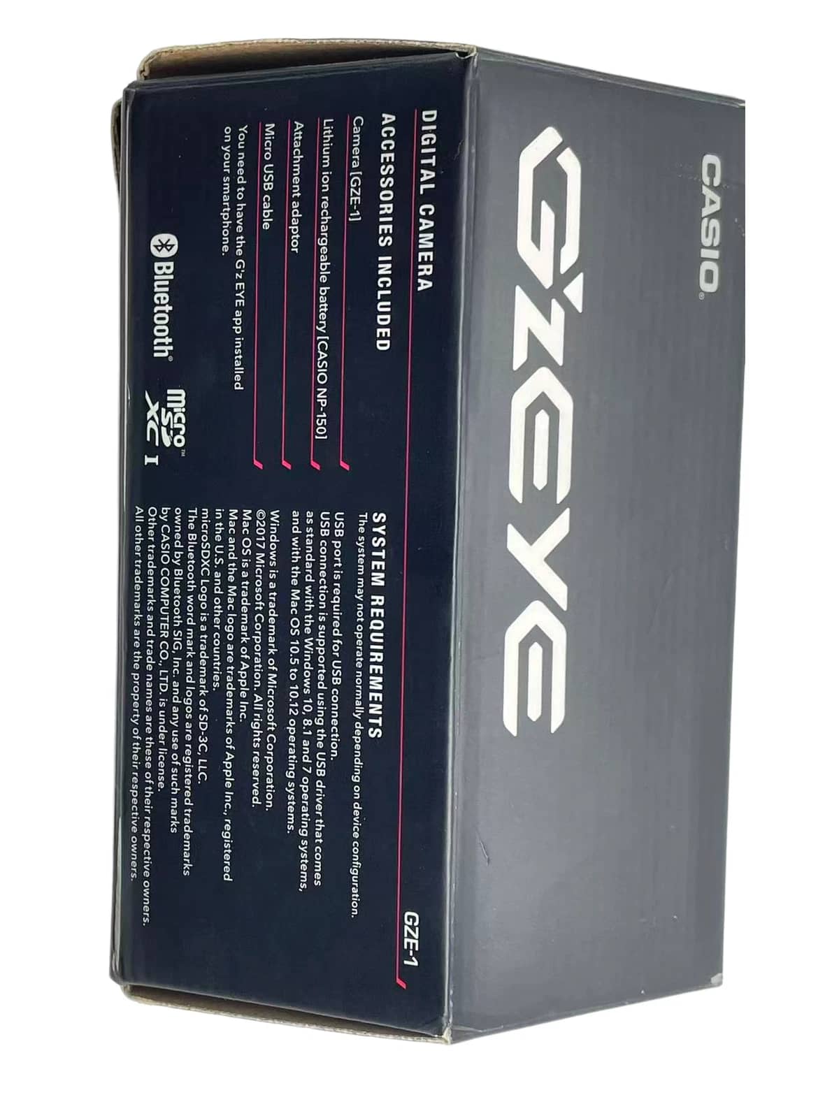 Casio GZE-1 Digital Cameras Black New Body Only