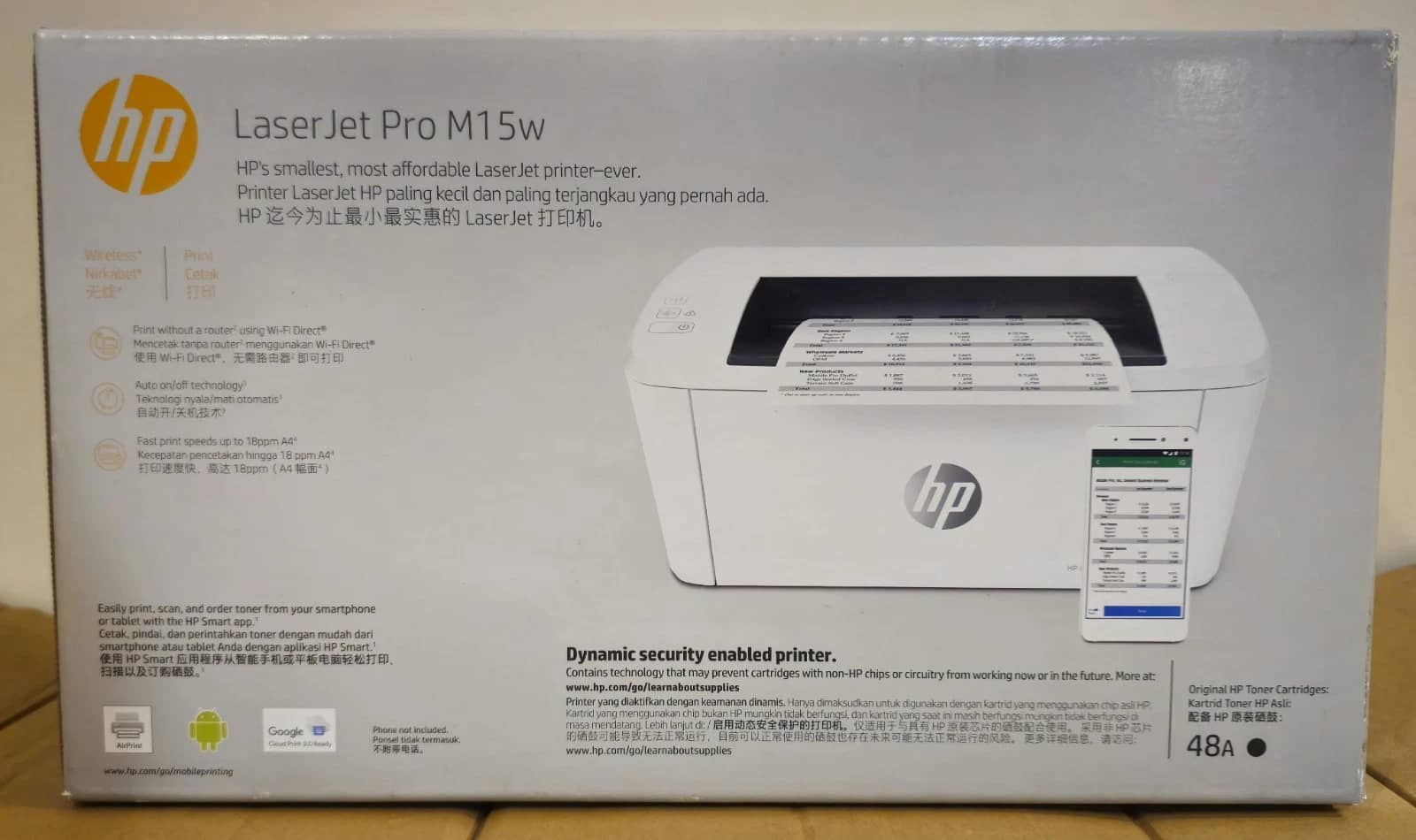 HP Laserjet Pro M15W Printers New