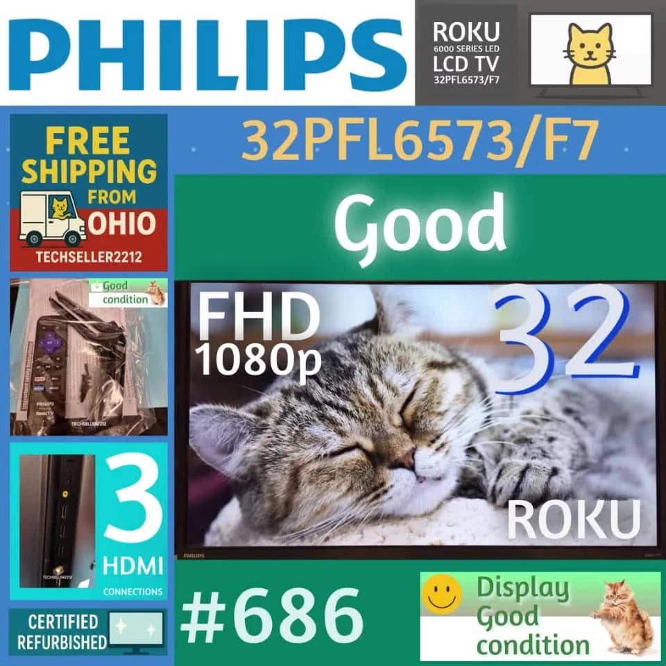 Philips 32PFL6573/F7 TVs New