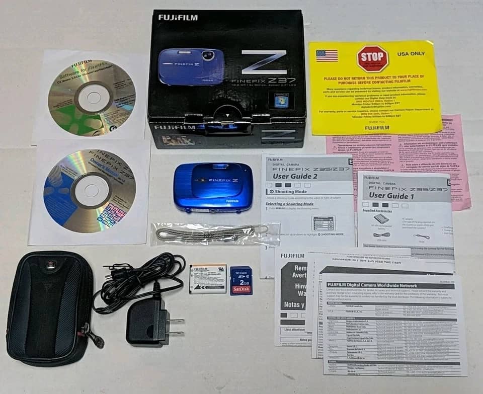 Fujifilm z37 Digital Cameras Blue New Body Only