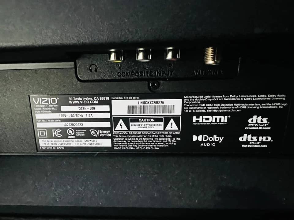 VIZIO D32H-J09 TVs