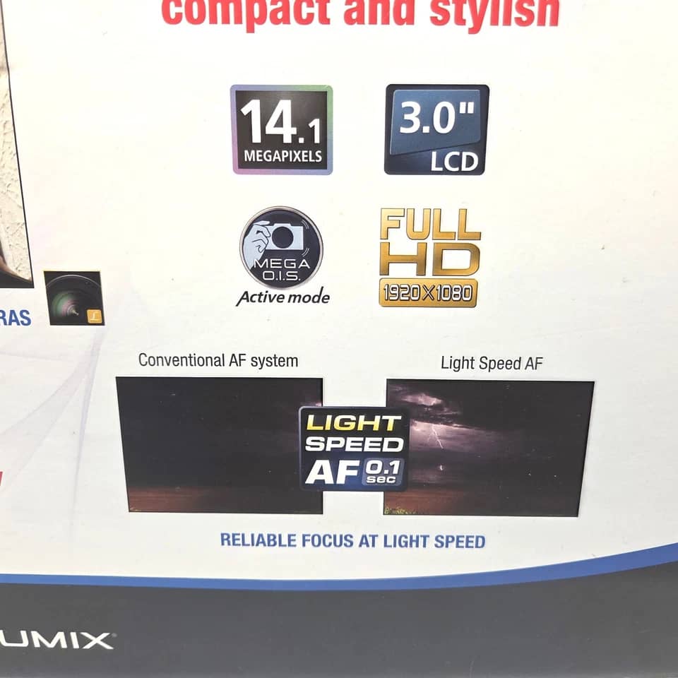 Panasonic LUMIX SZ7 Digital Cameras White Used - Good Body Only