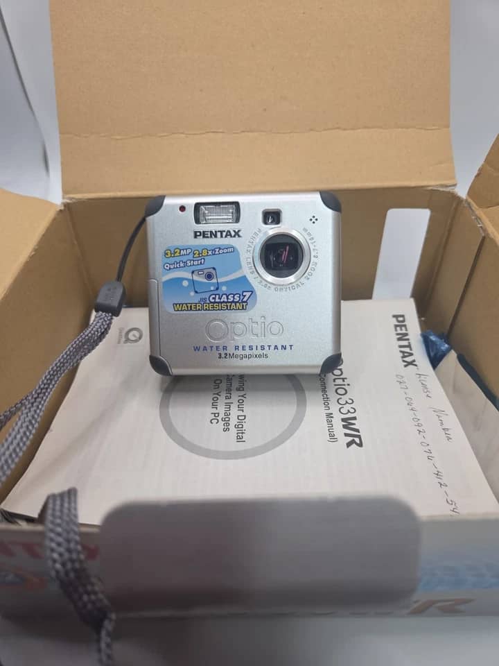 Pentax Optio 33WR Digital Cameras Silver Used - Good Body Only