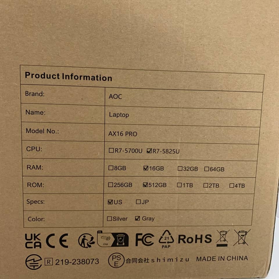 AOC AX16 Pro Computers New