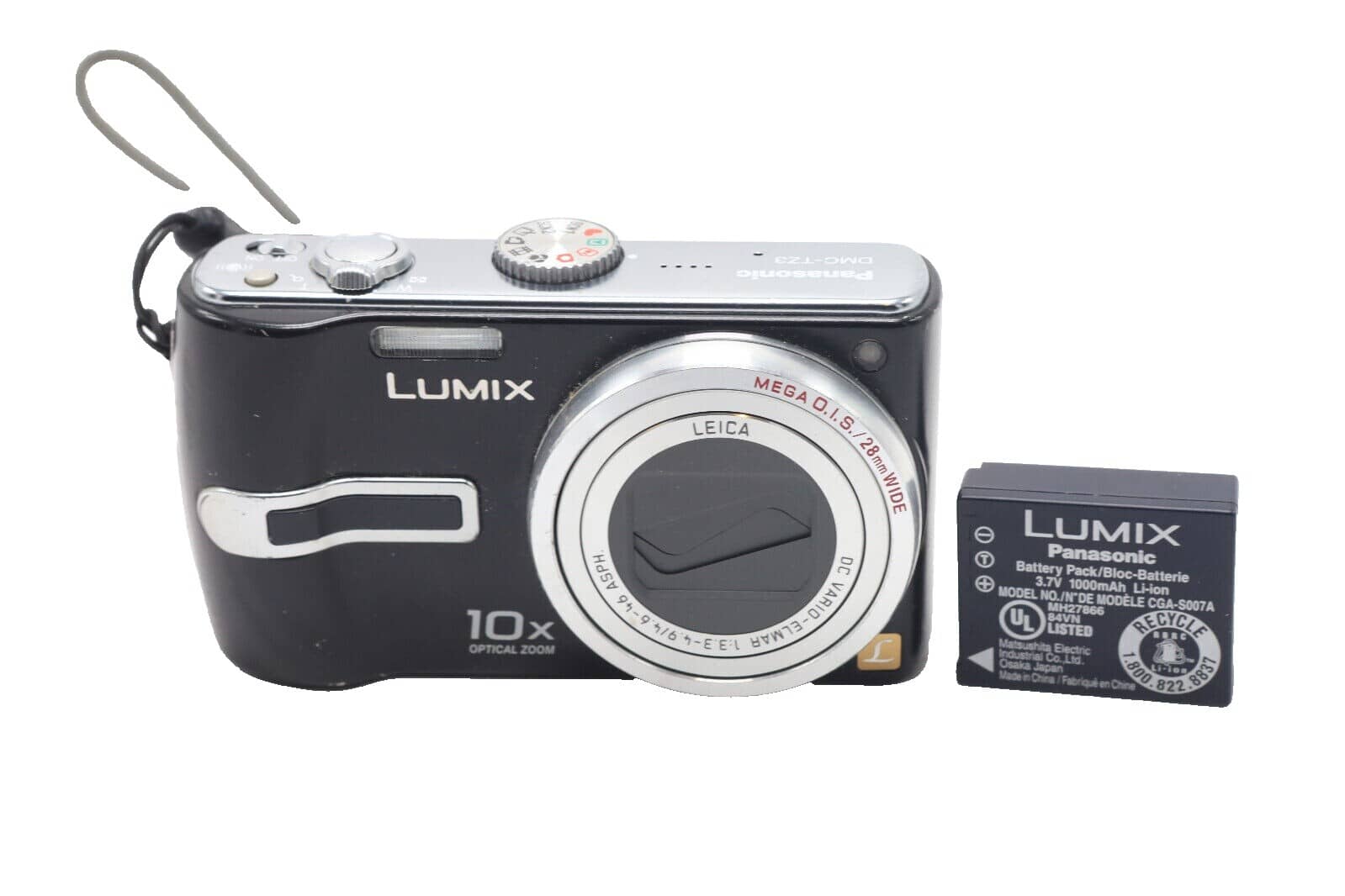 Panasonic LUMIX TZ3 Digital Cameras Black New Body Only