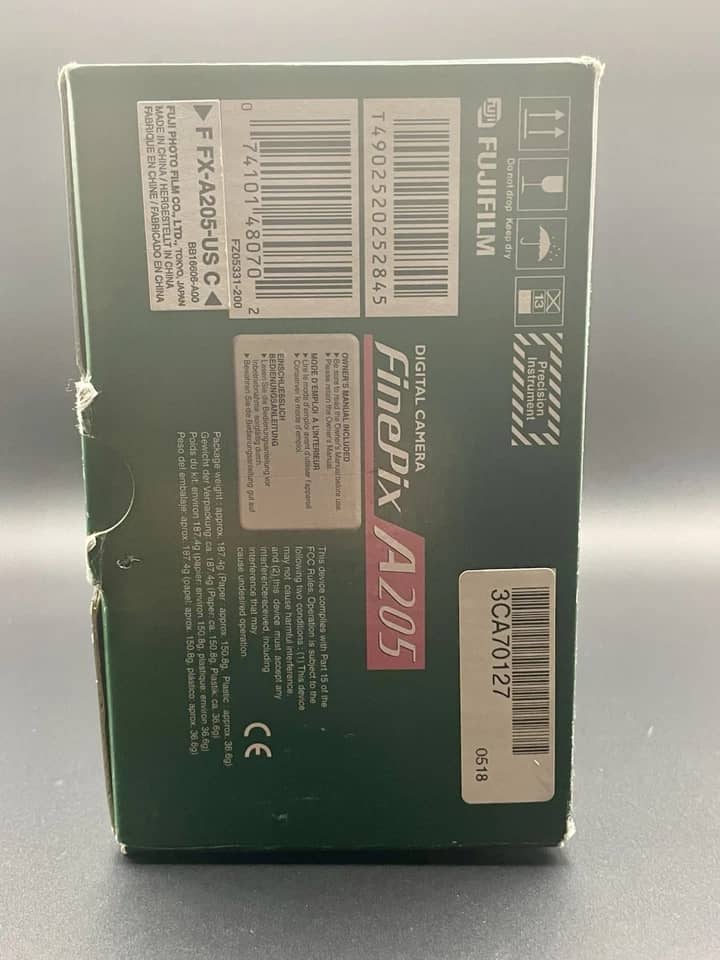 Fujifilm FinePix A Series A205 Digital Cameras Silver Open-Box Excellent Body Only