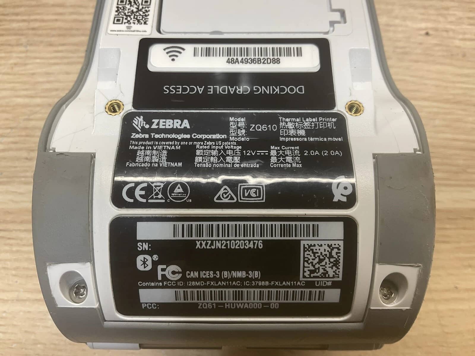 Zebra ZQ61-HUWA000-00 Printers New