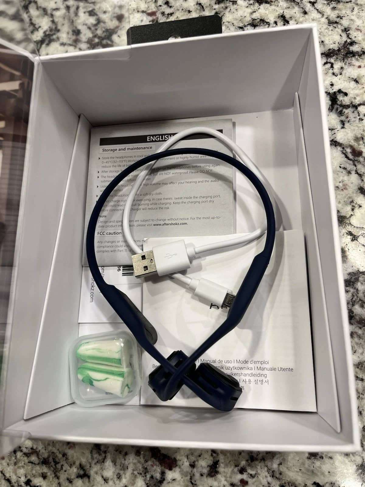 Shokz Trekz Air Headphones & Earbuds Blue Used - Good