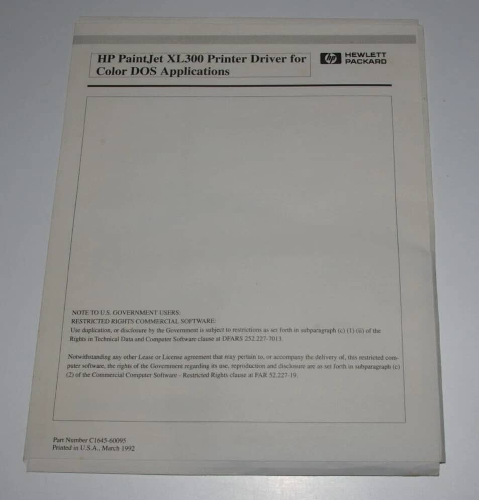 HP PaintJet XL300 Printers New