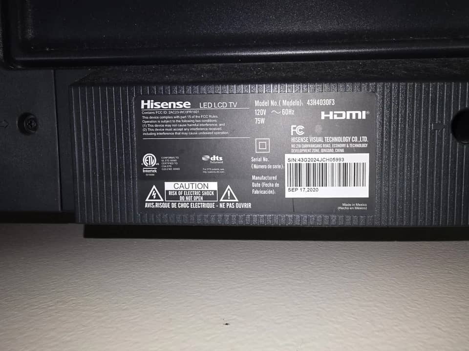 Hisense H4030F1 TVs